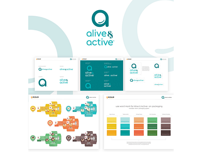 Alive & Active branding graphic design packaging design