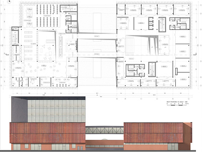 Rzut architektoniczny + elewacja