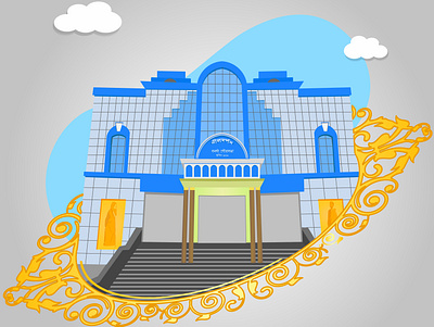 Town Hall architecture bongaon building city hall seminar structure theater town