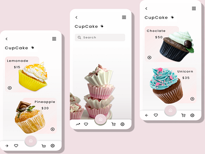 Cupcake app design app art daily ui challenge designer figmadesign illustration ui uiuxdesign