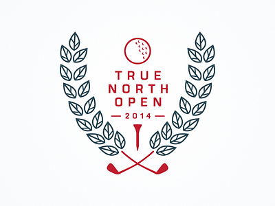 True North Open golf logo sports