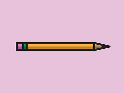 Finders Keepers eraser illustration pencil ticonderoga