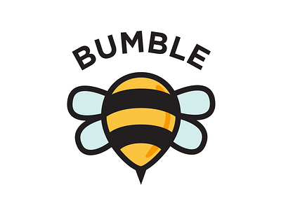 Bumble bee illustration logo