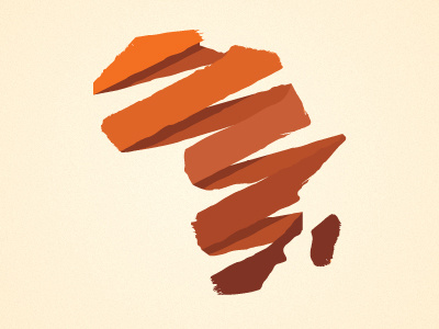 Africa africa logo orange