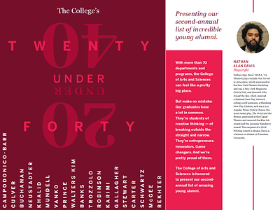 The College Magazine - 20 Under 40