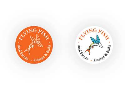 Flying Fish design icon logo