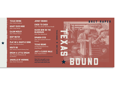 Texas Bound - CD Outside Jacket cd design design