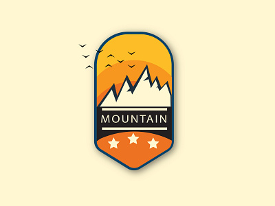 Mountain Badge Logo logo logo design logodesign logos logotype mountain mountain badge mountain logo