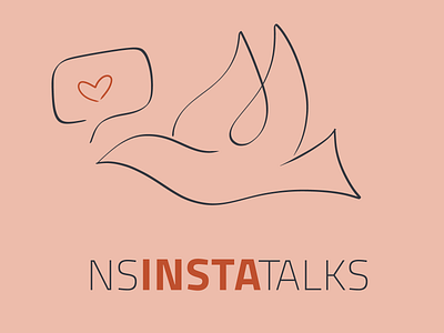 NS Insta Talks - brand identity and social media posts branding graphic design logo social media design