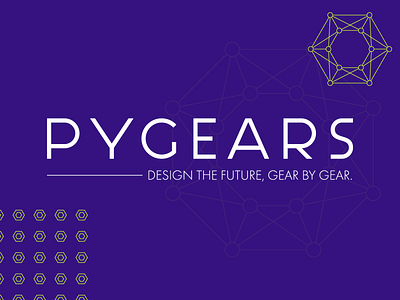 PyGears branding design graphic design logo
