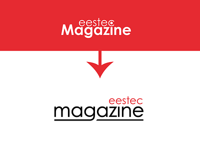 EESTEC magazine - logo redesign branding design graphic design logo