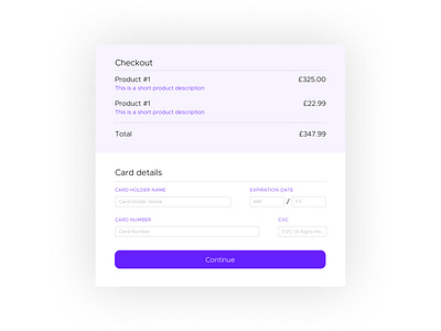 Day 002 - Credit Card Page