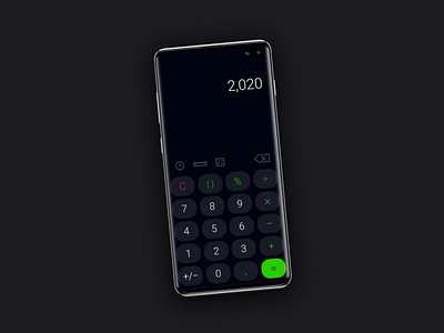 Day 004 - Calculator UI branding dailyui dailyuichallenge typography ui ux uxui visualdesign