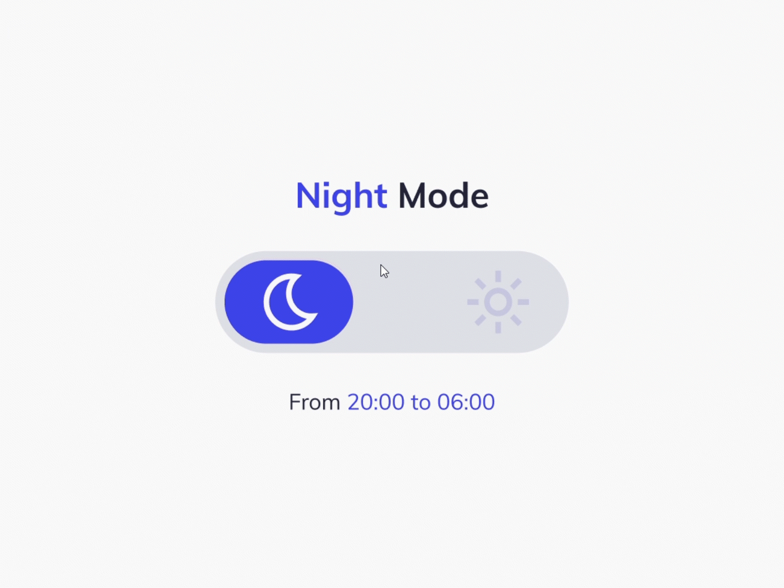 Day 015 - On/Off Switch (animated!) animated animatedgif button dailyui dailyuichallenge gif minimal slider switch typography ui uxui visualdesign