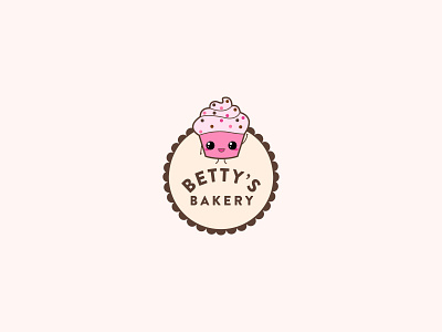 Cupcake logo cupcake logo dailylogo dailylogochallenge dailylogodesign design illustration illustrator logo logo design logodesign