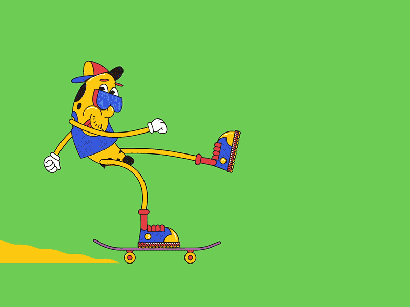 banana de skate after effects animal animation banana character festival fruit illustration motion graphics music video personagem skate skateboard skater sport