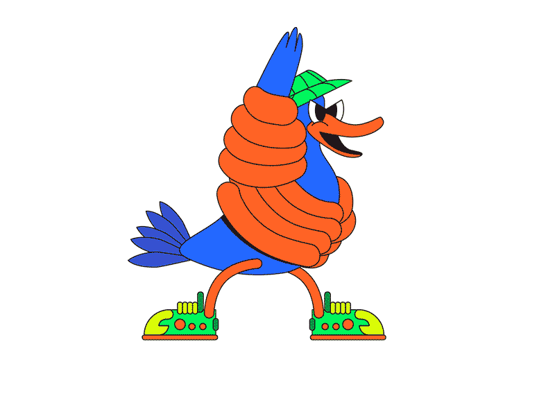 duck 2d after effects animal animal dancing animation brazilian character duck festival hip hop hiphop illustration motion graphics music music video rap raquel pinheiro