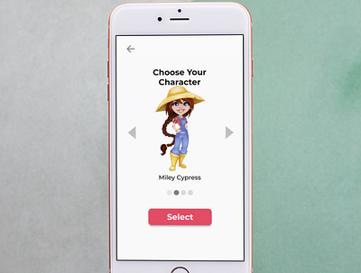 Choose Your Character design education app game ios minimal