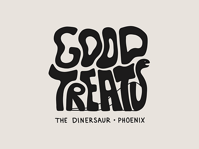 the Dinersaur: Merch Design brand merch branding graphic design graphic tee hand lettered illustration merch merch design screenprint small business t shirt t shirt design typography vector