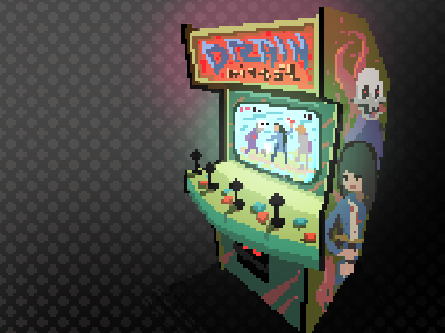 fictional arcade cabinet