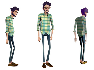 Young George? character design gavin reed george lucas low poly