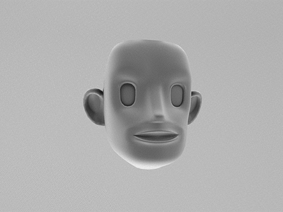 Early Face Model AO ao camp pixel character face monkey