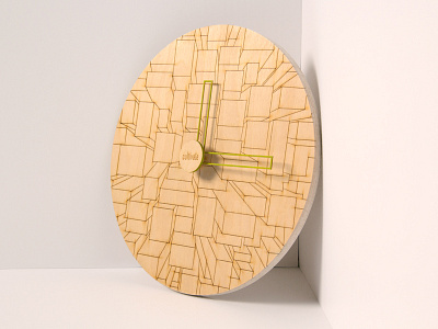 Cultivate Clock clock cultivate handmade lasercutting thesis type