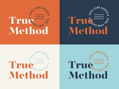True Method Logo branding logo pool type
