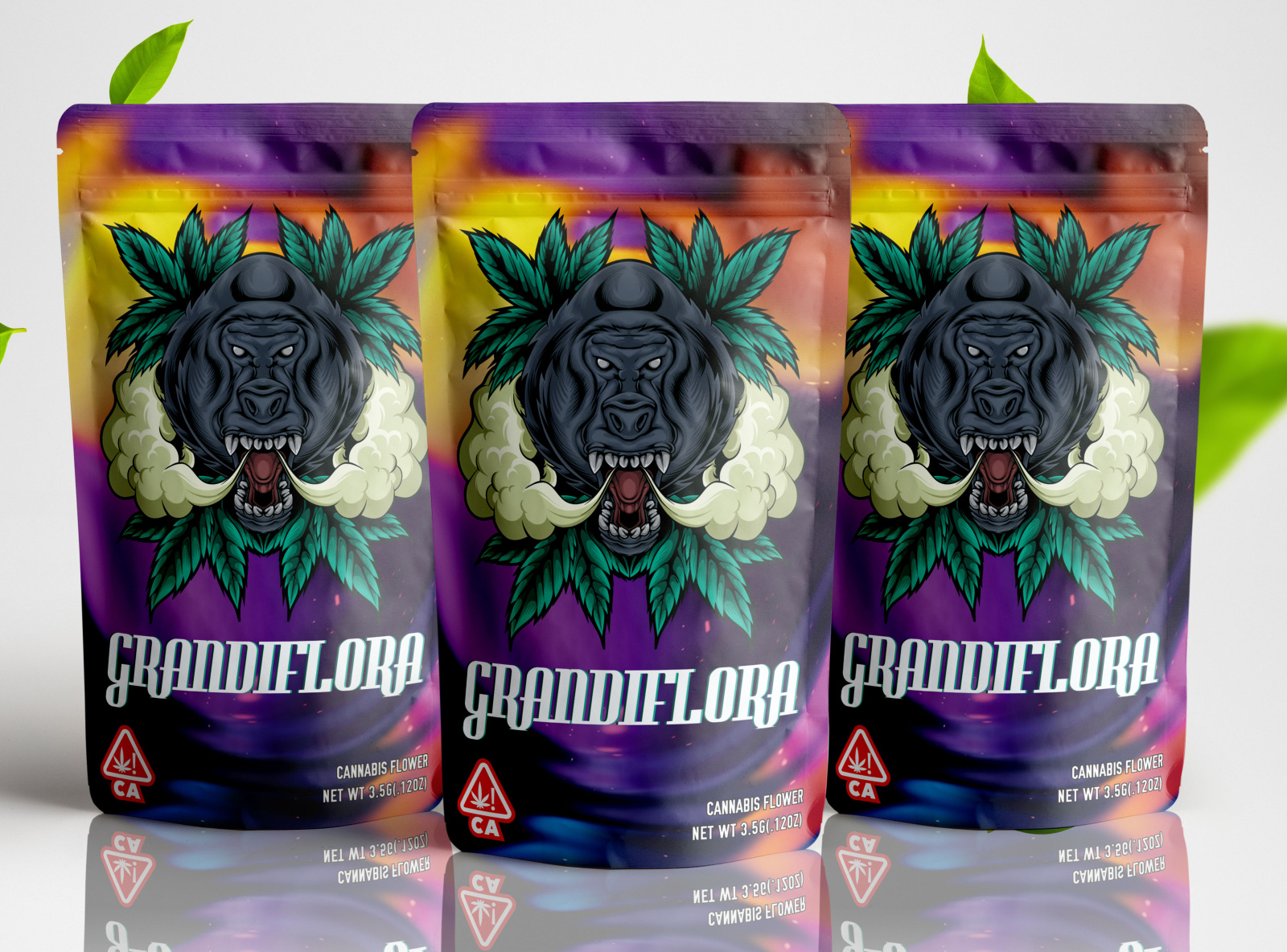 Grandflora CBD Hemp Flower Packaging Design by Aulad Bejoy on Dribbble