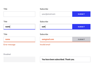 Form Field States