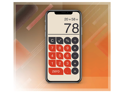 Daily UI 004: Bauhaus Calculator bauhaus calculator dailyui ui ux