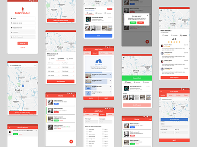 Toilet Finder figma figma design mobile mobile app mobile app design mobile design mobile ui toilet toilet apps toilet finder toilets ui ui ux ui ux design ui ux user ux