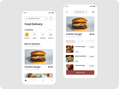 Food Odering App food food app food oder food odering app food truck ui ux