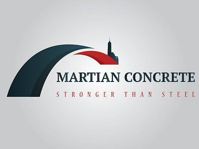 Martian Concrete Logo Design branding logo vector