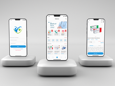 Medical Care and Medicine App app application apps design figma figma design medical medicine mobile ui ux