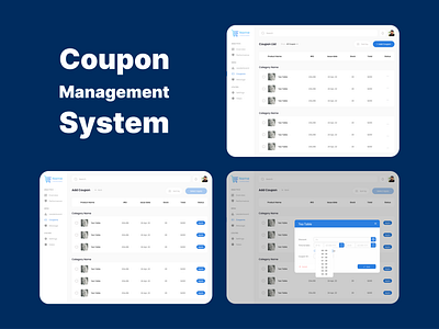 Coupon Management System Dashboard coupon coupon management system dashboard design ecommerce figma figma design kripasindhu mondal number 1 uiux designer ui ux