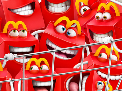 Happy meal 2D characters