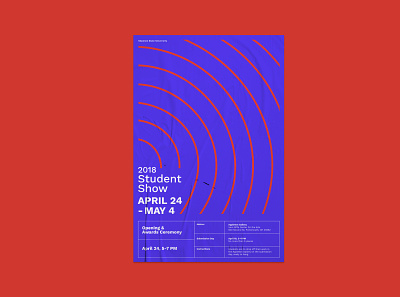 2018 Student Show Poster event design event poster kaleb kendall poster poster art poster artwork poster design ssu