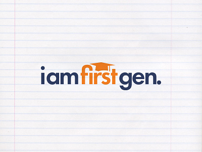 I Am First Generation iamfirstgen icon identity logo logo design logotype wordmark