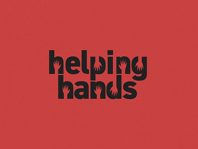 Helping Hands type typeface typographic logo typography wordmark
