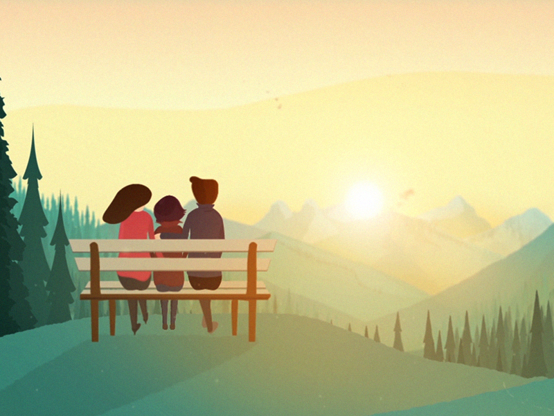 The family graphics motion health mental illustration break heart design cause canada campaign awareness