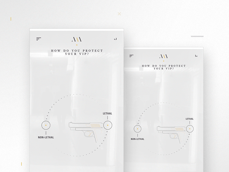 Lethal gesture interaction animation design vancouver canada app ui ux ios motion