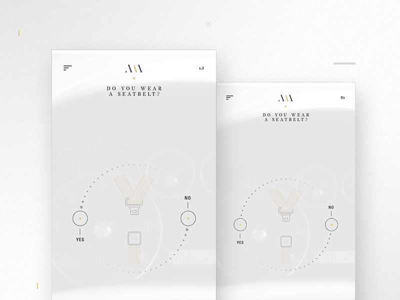 Always put on your seat belt interaction animation design vancouver canada ui ux ios motion