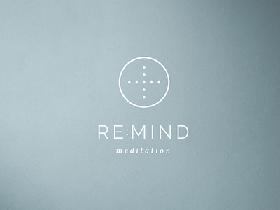 RE:MIND Meditation branding design graphic design icon identity logo meditation minimal type typography website
