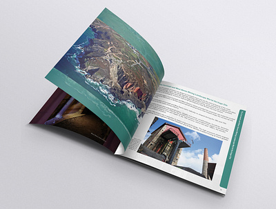 Geevor Tin Mine Guidebook book design design