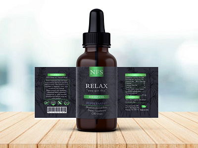 Label for Relax cbd oil