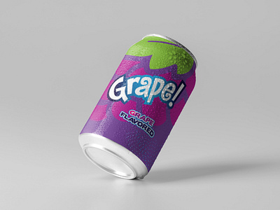 Soda Can Label Designs for Aluminum Can - Apple Flavored