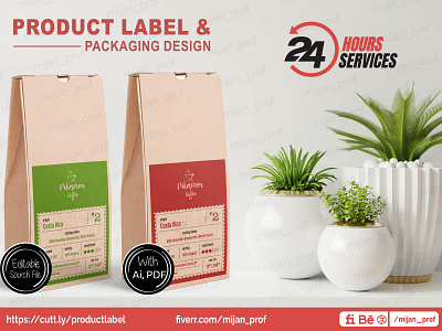 Pouch Product label & Packaging Design