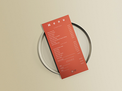 Sushi Zen - Menu Mockup