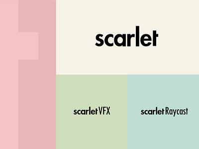 Scarlet - Logo Design branding design graphic design illustrator logo logo design minimal raycast rebrand scarlet type based logo type logo typographic logo typography vector vfx